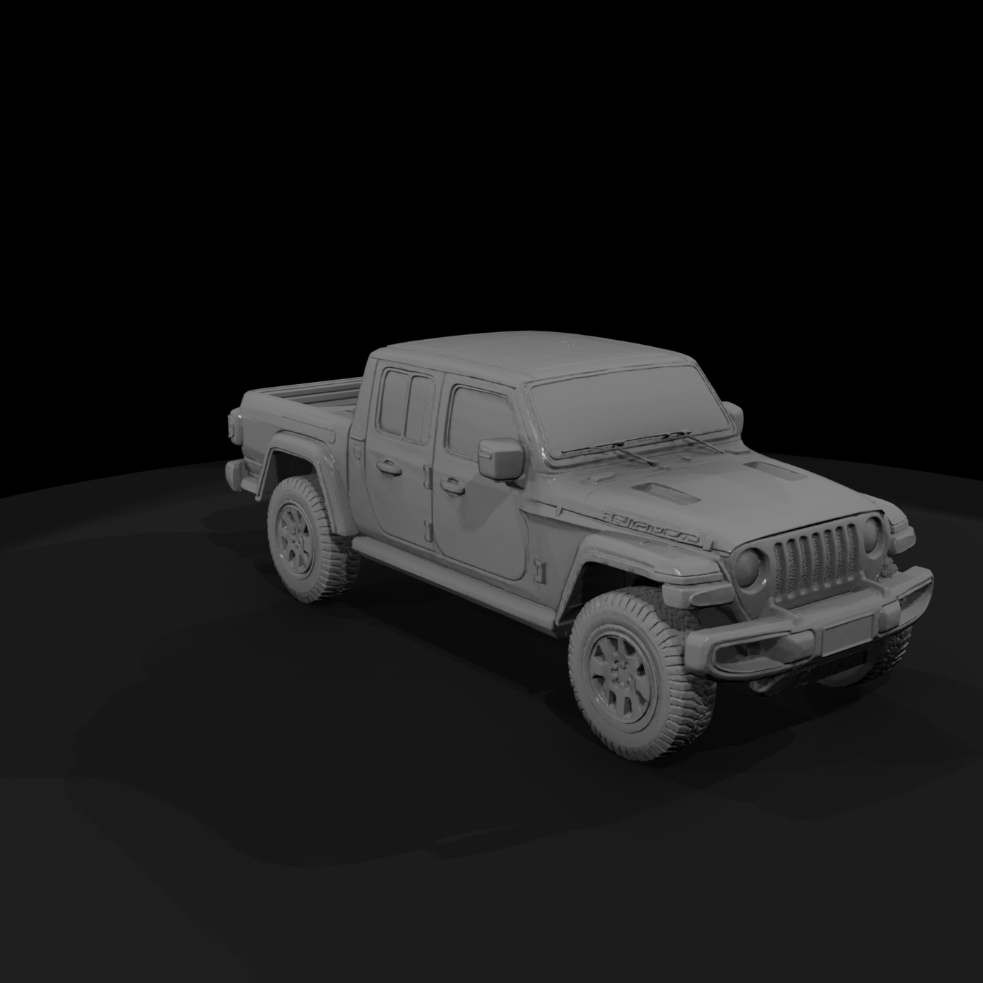 Jeep Gladiator JT Rubicon (2020) — Interior-Ready 3D Printable Model