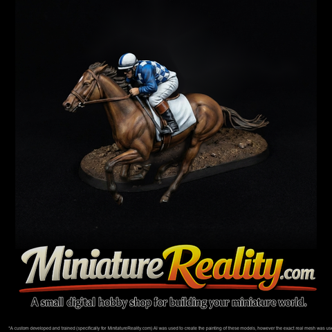 Jockey on Brown Racehorse