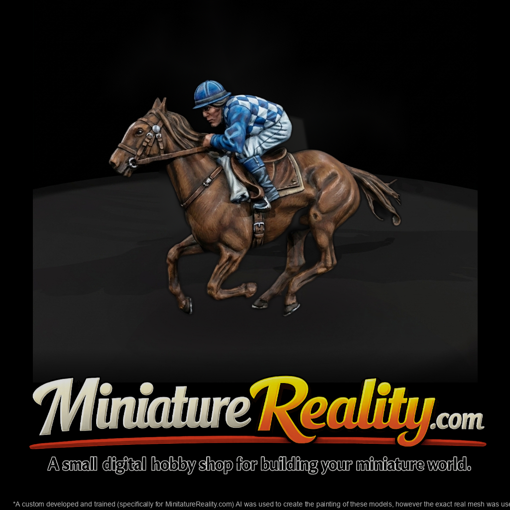 Jockey on Racehorse (HO / — Equestrian