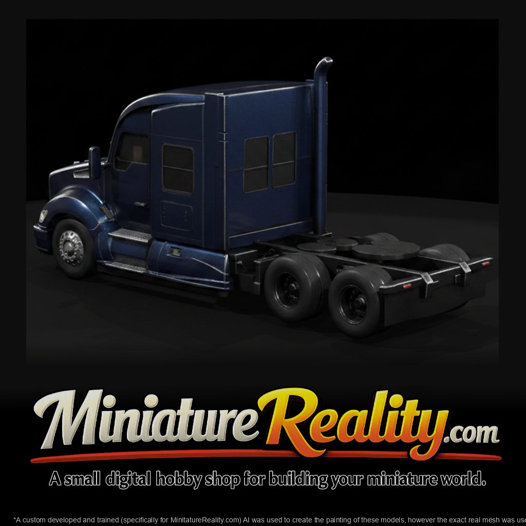 Kenworth T680 Long Cab miniature, three-quarter view