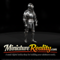 Knight in full plate miniature, three-quarter view — thumbnail 4