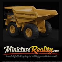 Komatsu 960E Dump Truck miniature, three-quarter view — thumbnail 3