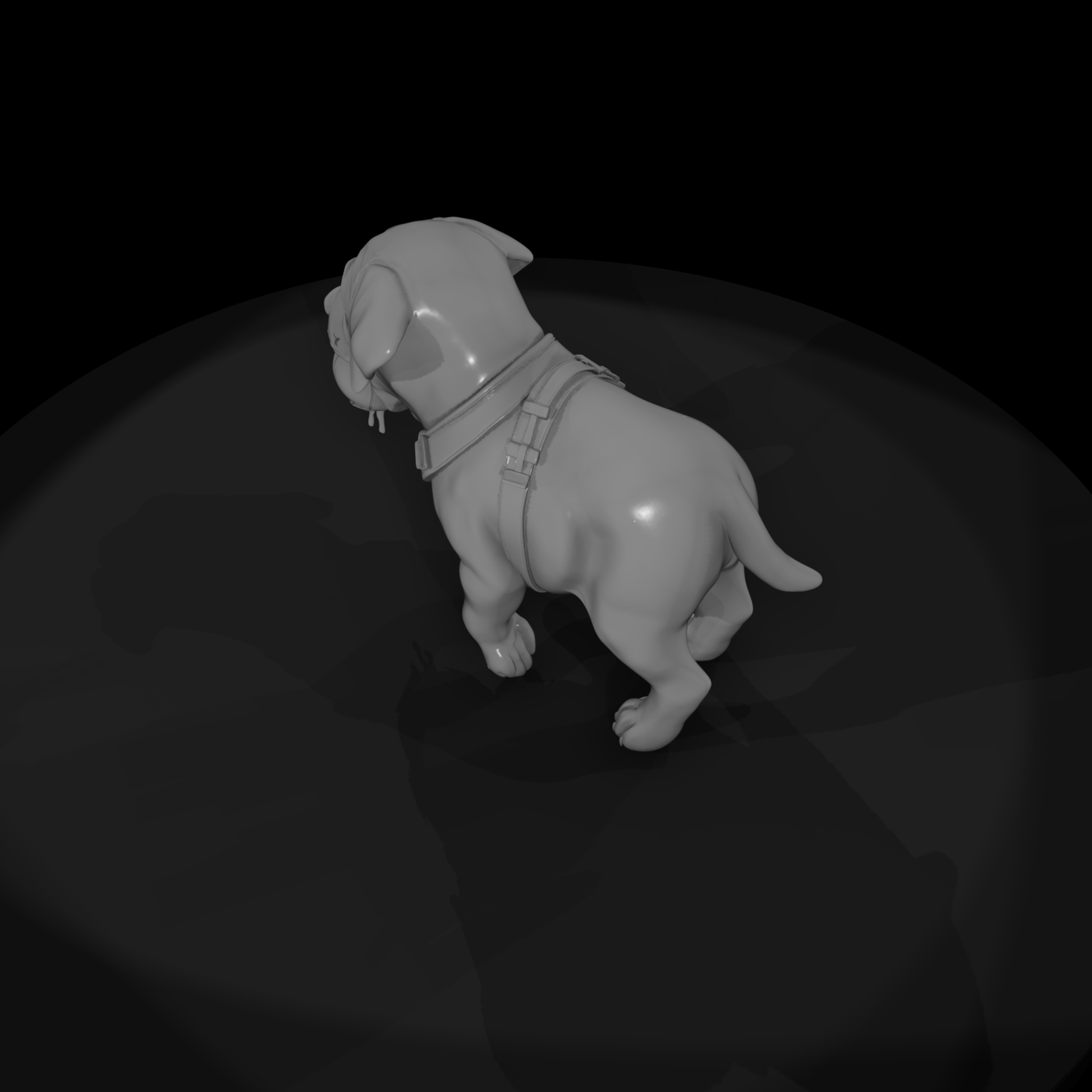 Labrador Puppy Miniature — Sculpted 3D-Printable Model