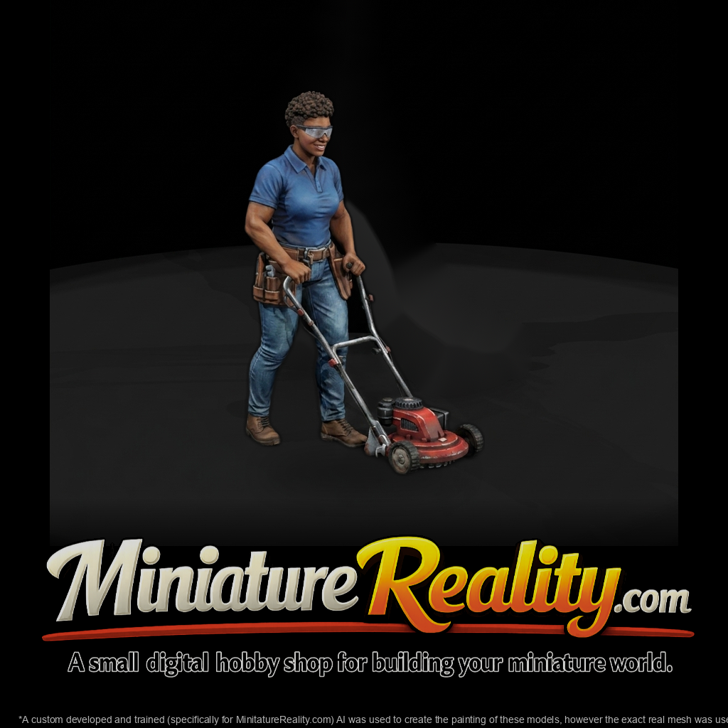 Landscaper with Lawn Edger