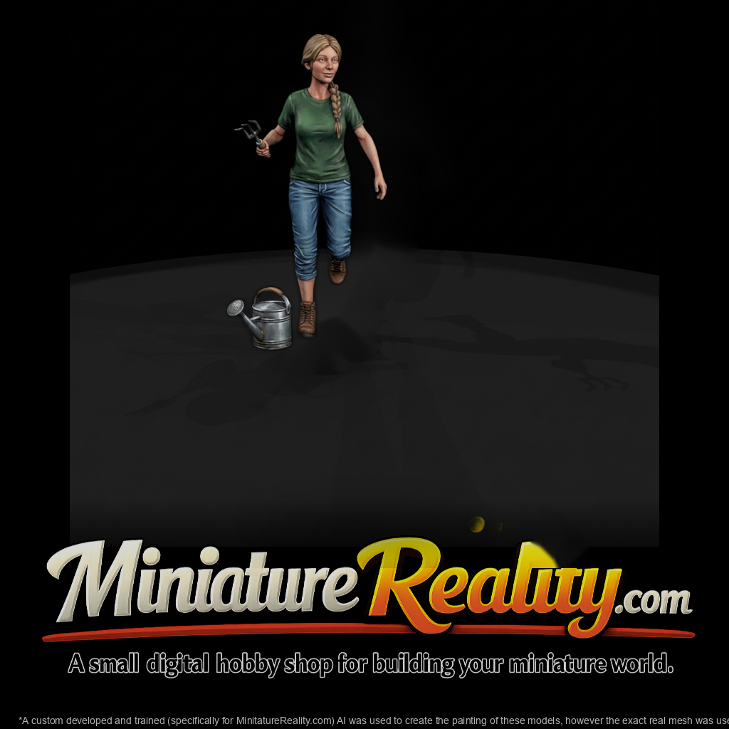 Kneeling Gardener Figurine