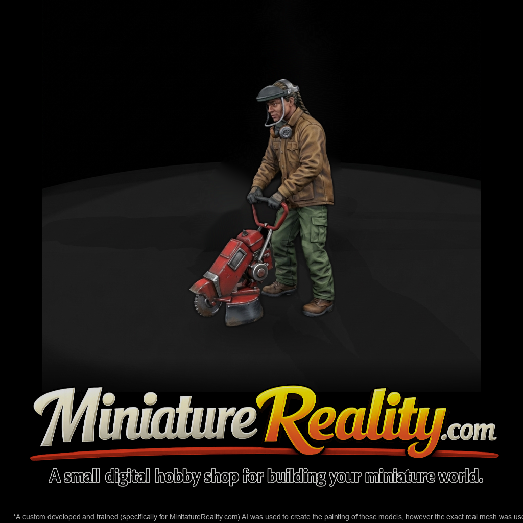 Stump Grinder Operator with Compact Stump Grinder
