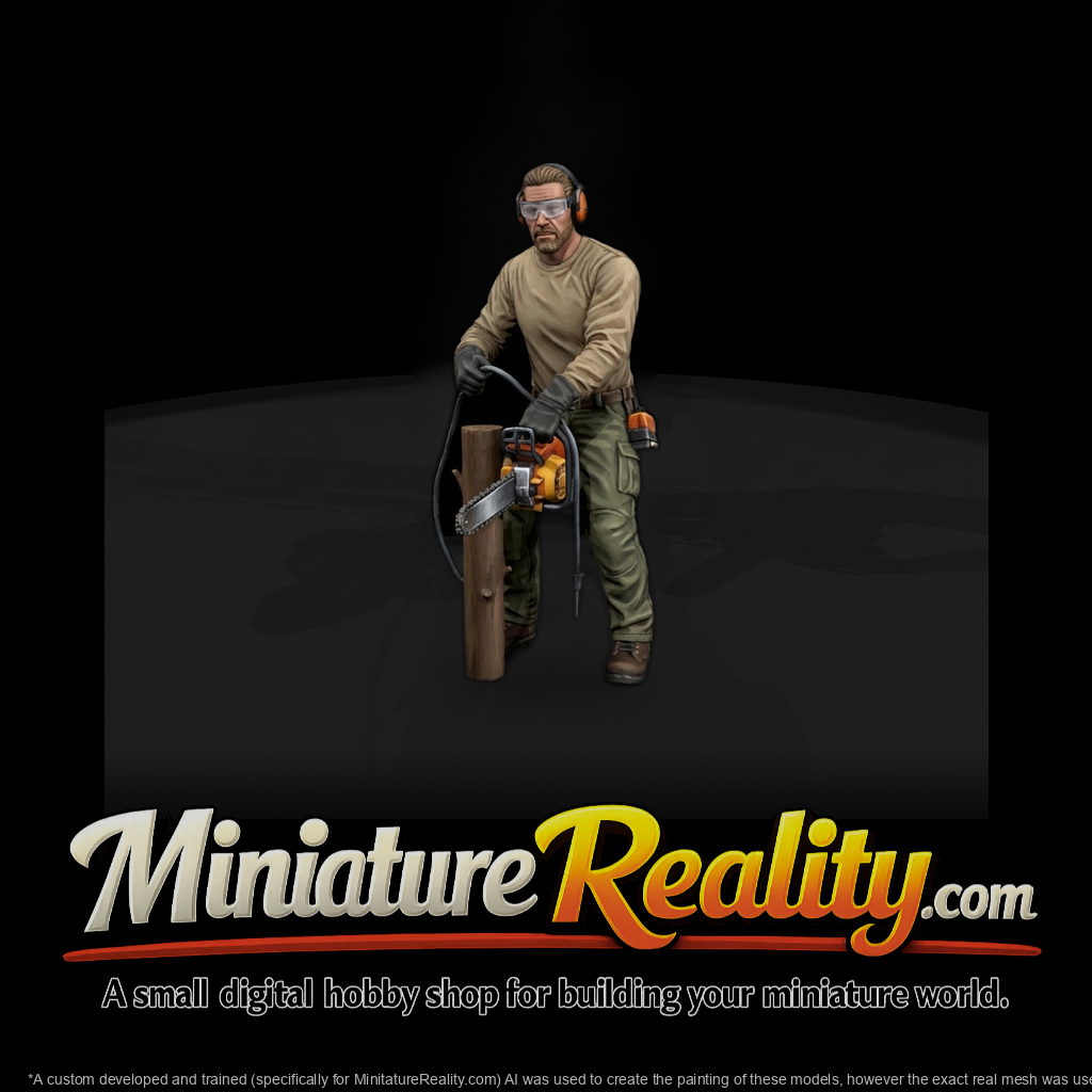 Arborist Figure with Chainsaw
