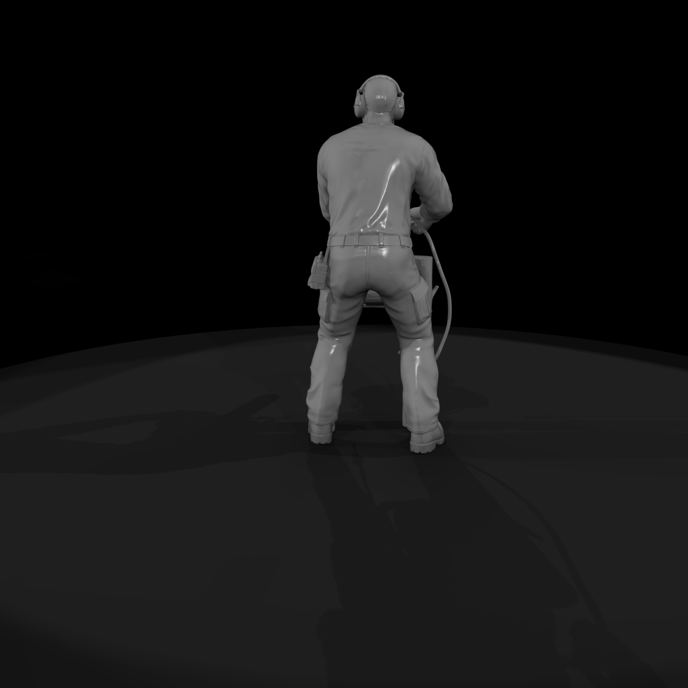 Arborist Figure with Chainsaw