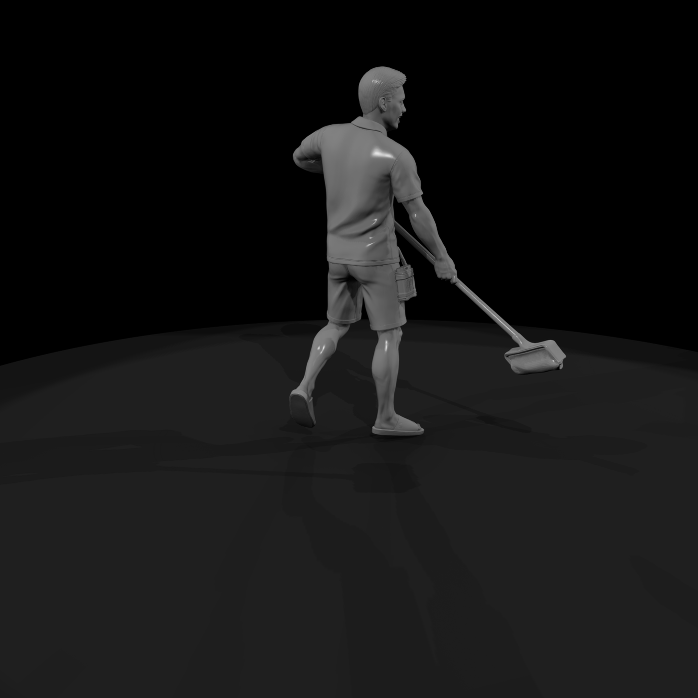 Pool Technician Figure — , Pool Service Worker