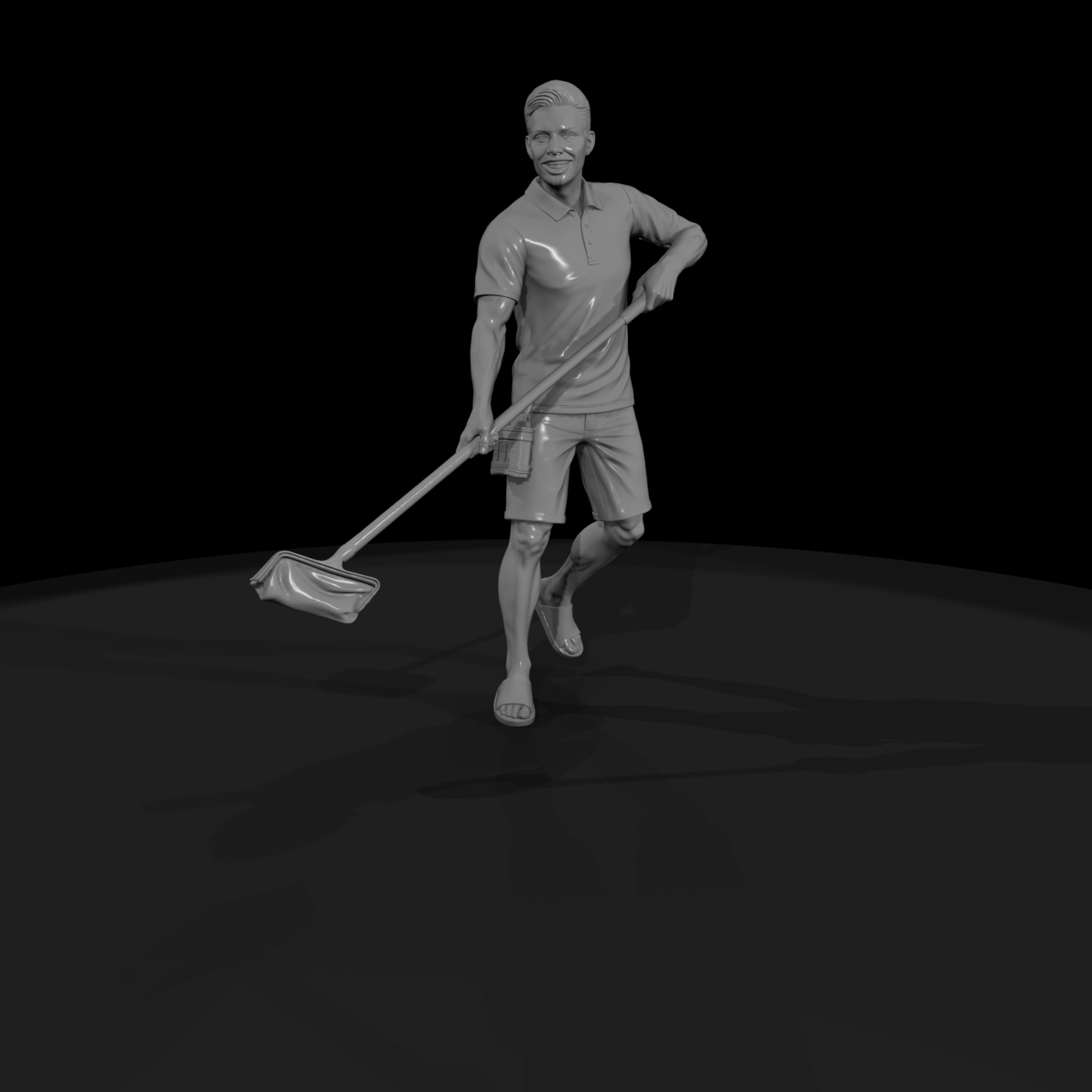 Pool Technician Figure — , Pool Service Worker