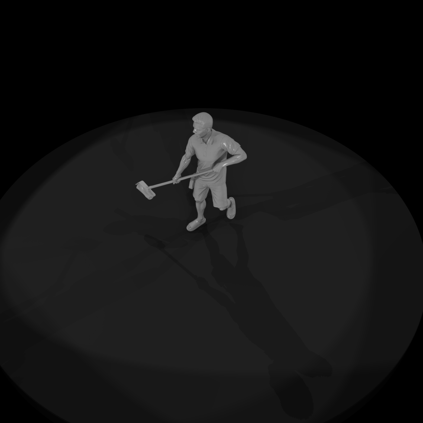 Pool Technician Figure — , Pool Service Worker