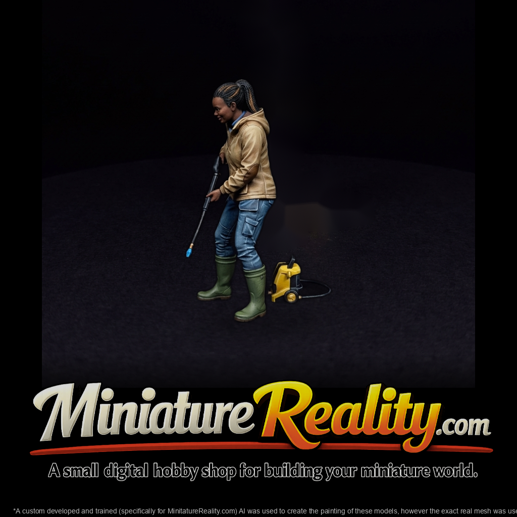 Woman Pressure Washer Figure