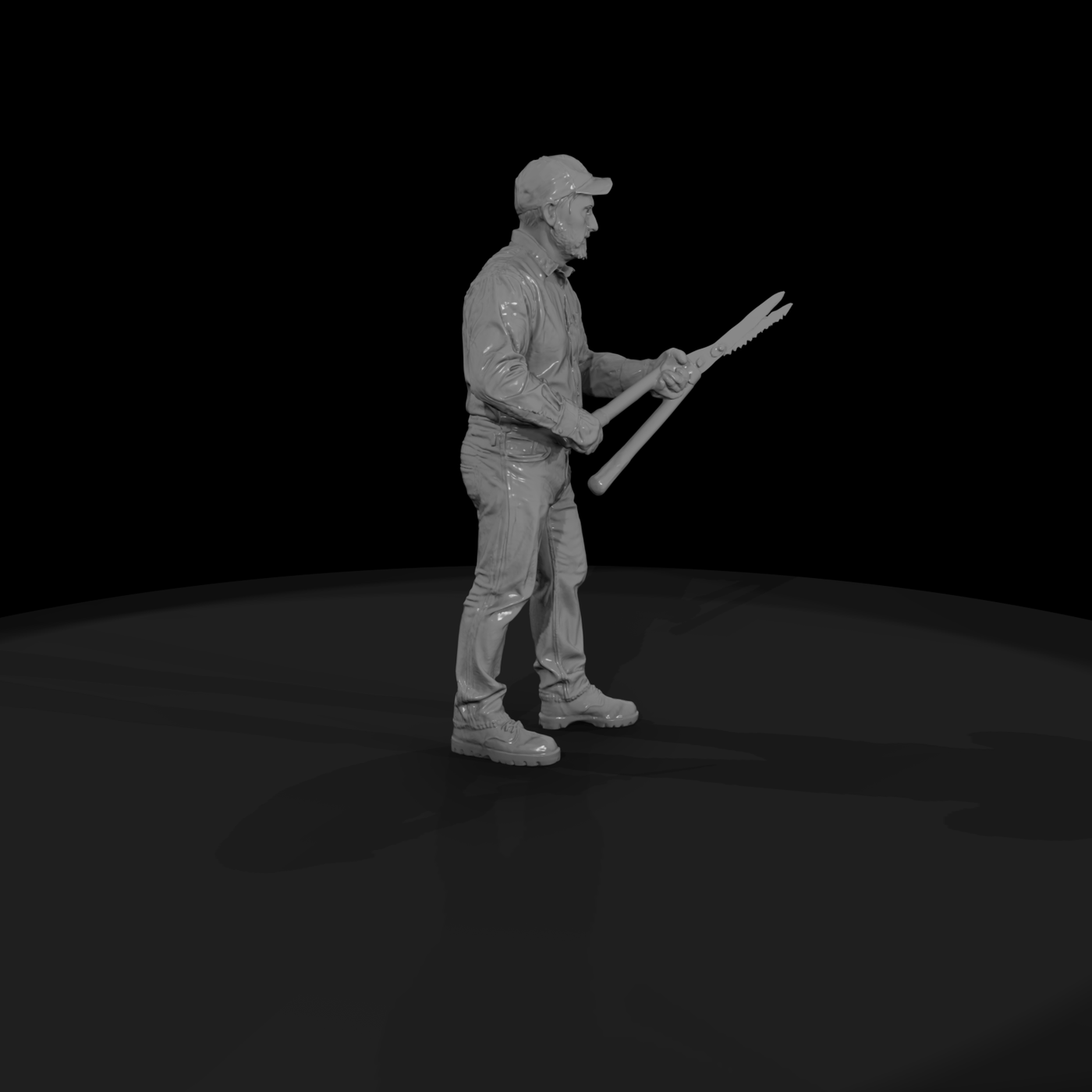 Landscaping crew pole pruner 3d m