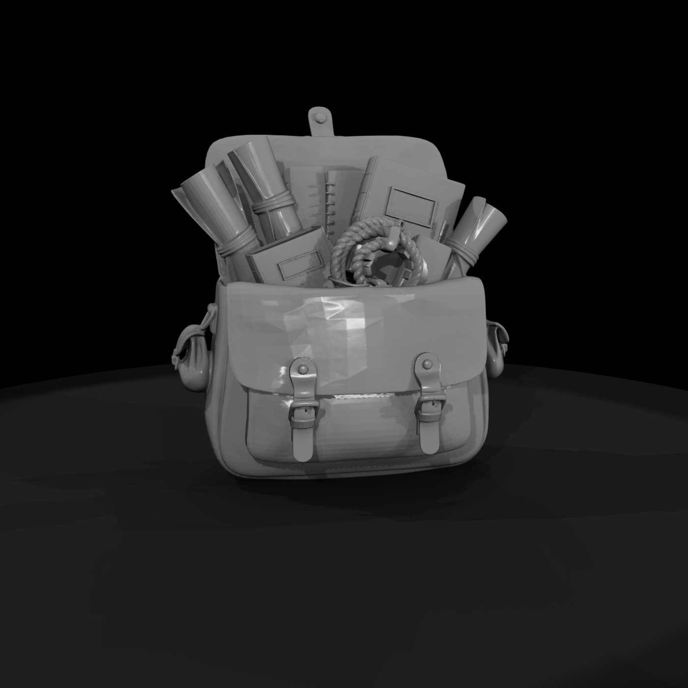 leather satchel