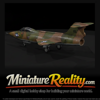 Lockheed F-104 Starfighter miniature, three-quarter view — thumbnail 4