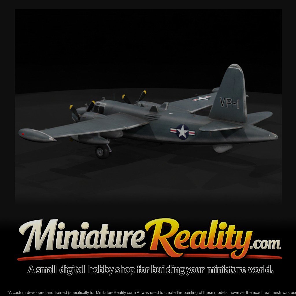 Lockheed P-2 Neptune miniature, three-quarter view