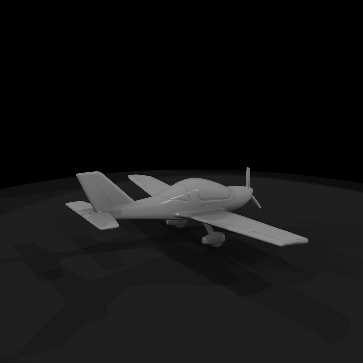 low wing private plane
