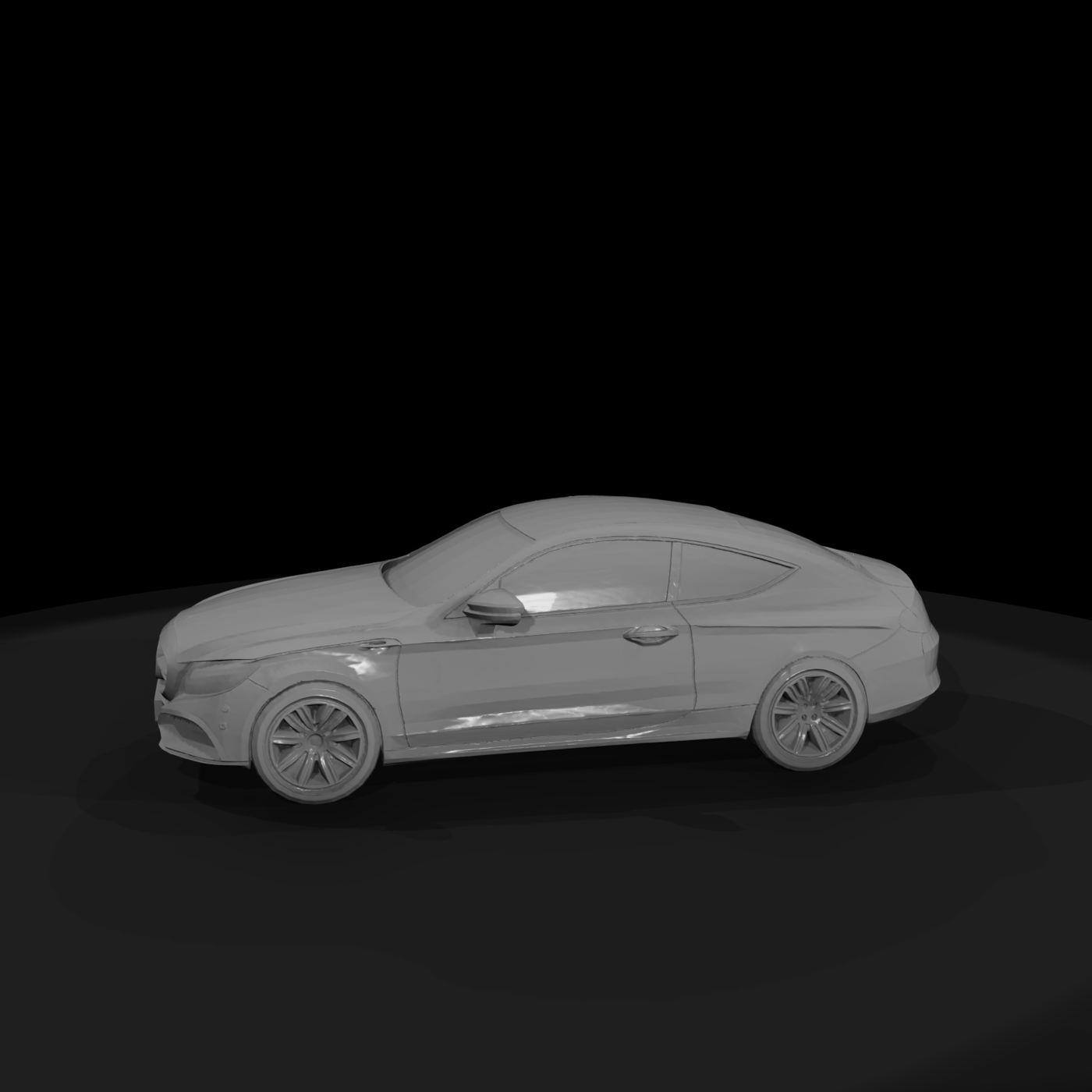 Low Poly Luxury Coupe