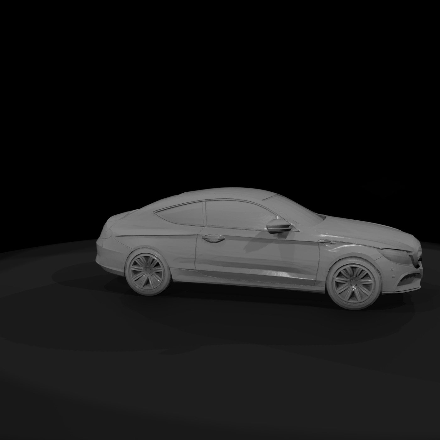 Low Poly Luxury Coupe