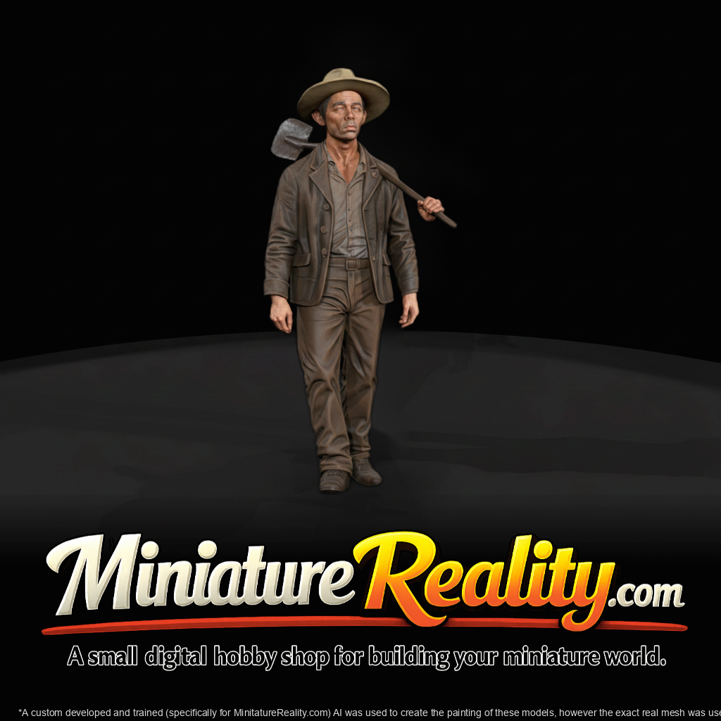 Lumberjack Miniature — 3D‑Printable Figurine
