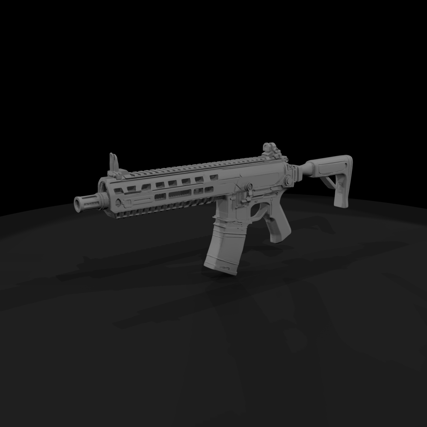 M13 Assault Rifle (3D-printable Miniature)