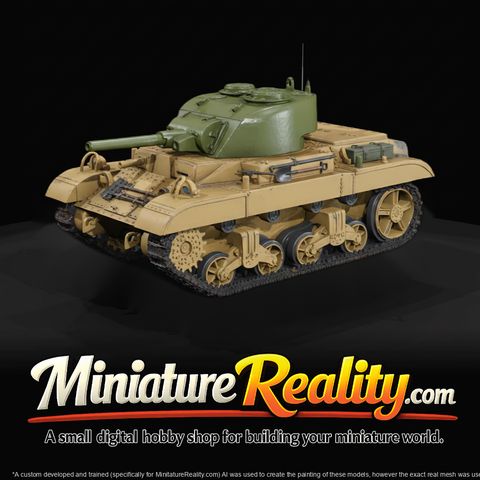 M22 Locust Light Tank — 3D Printable Miniature