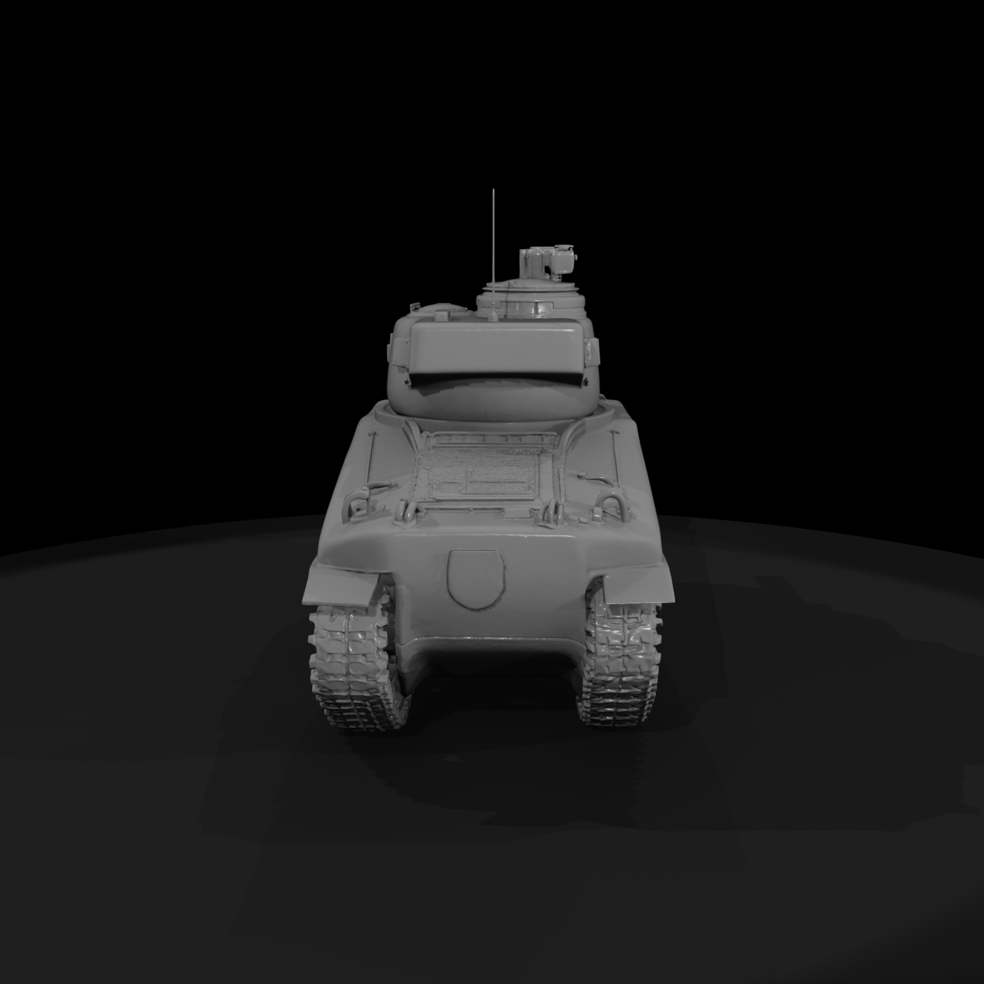 M50 Super Sherman Tank (3D-printable miniature)