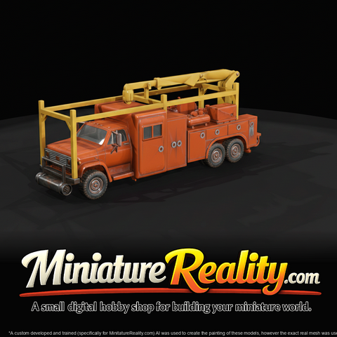 Mow Older Truck With Crane (1980s)