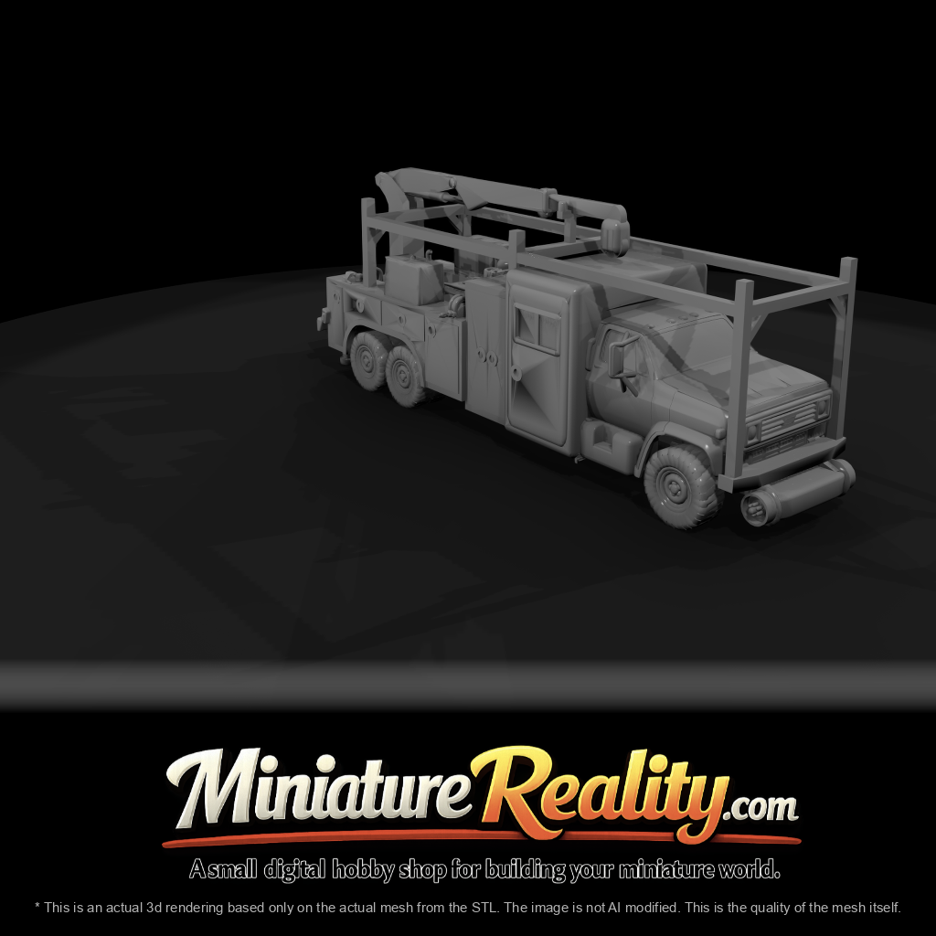 mOW OLDER TRUCK WITH CRANE