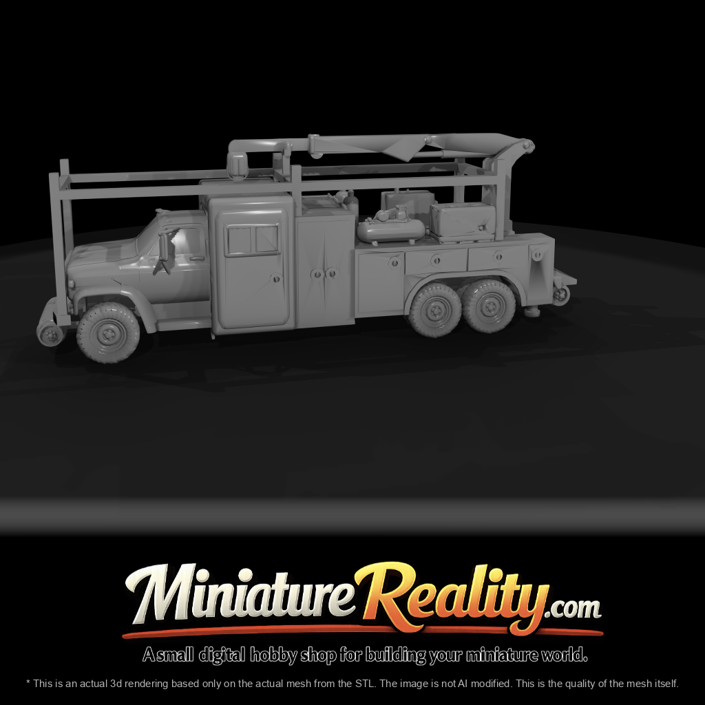 mOW OLDER TRUCK WITH CRANE