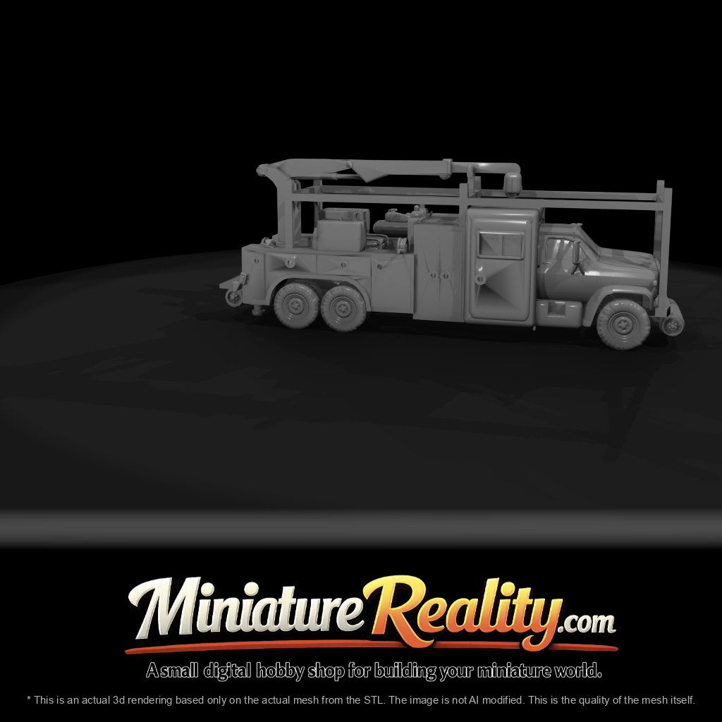 Mow Older Truck With Crane (1980s)