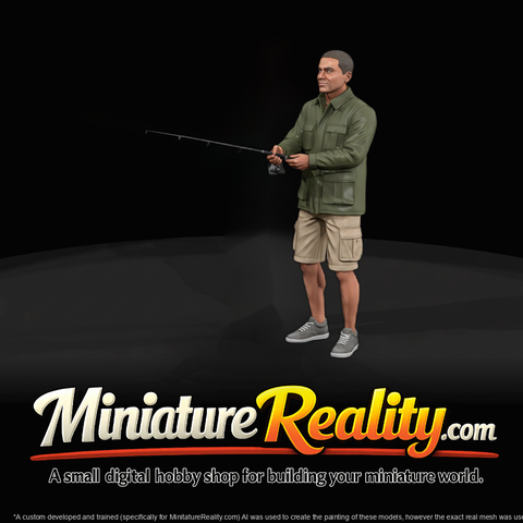 Male Hunter Miniature — Standing Figure