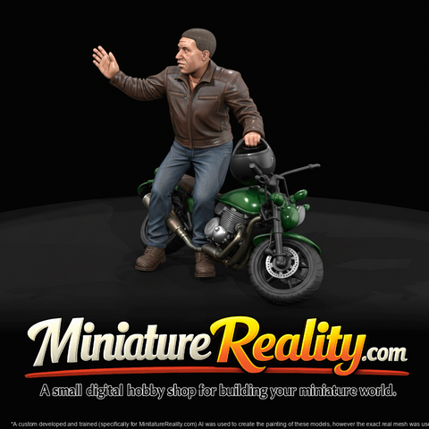 male motorcyclist