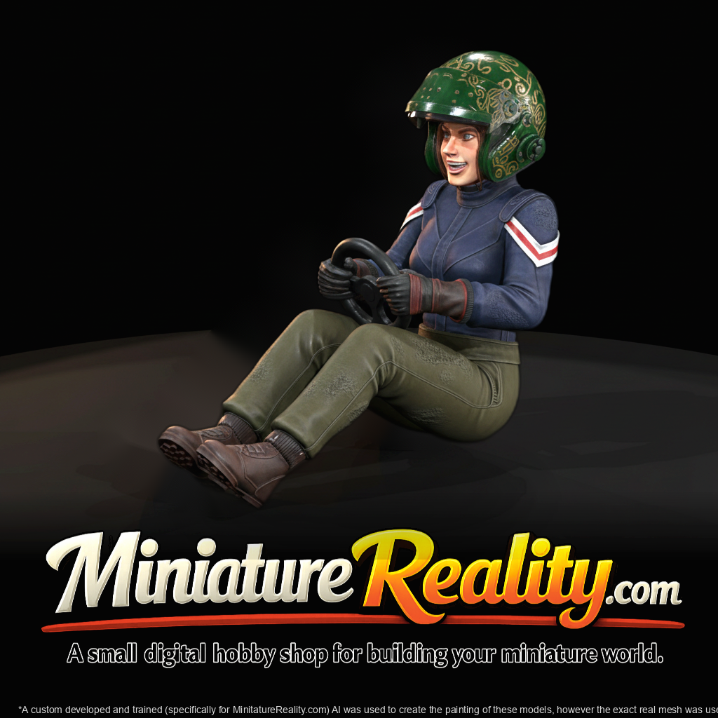 Marisol Vega — Race Car Driver Miniature (3D Printable)