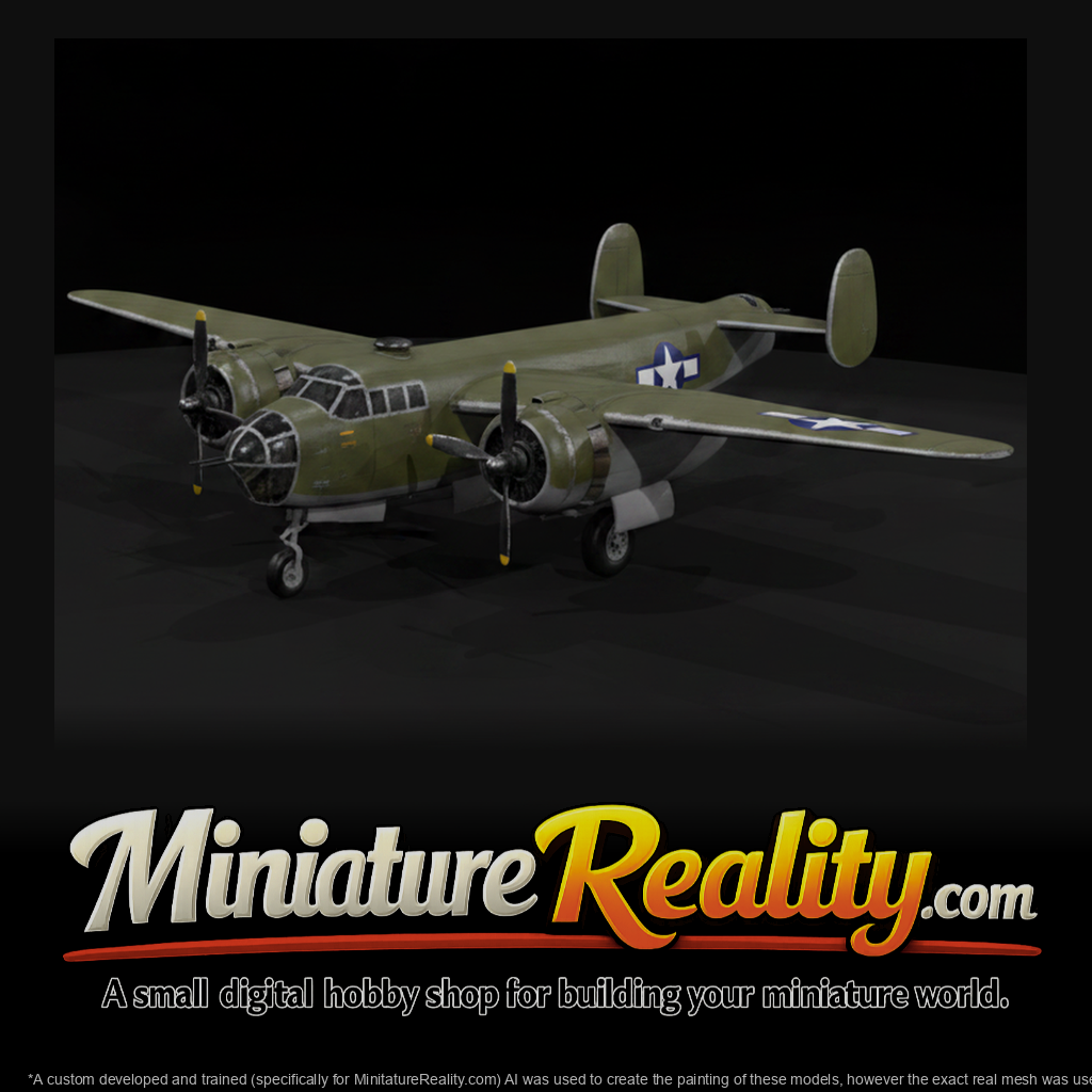 Martin B-26 Marauder miniature, three-quarter view