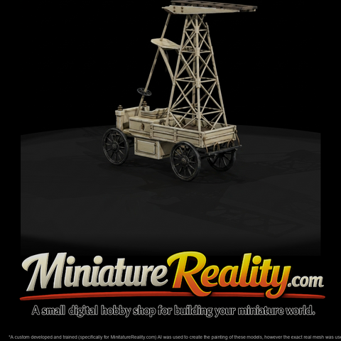 Vintage Ladder Utility Truck