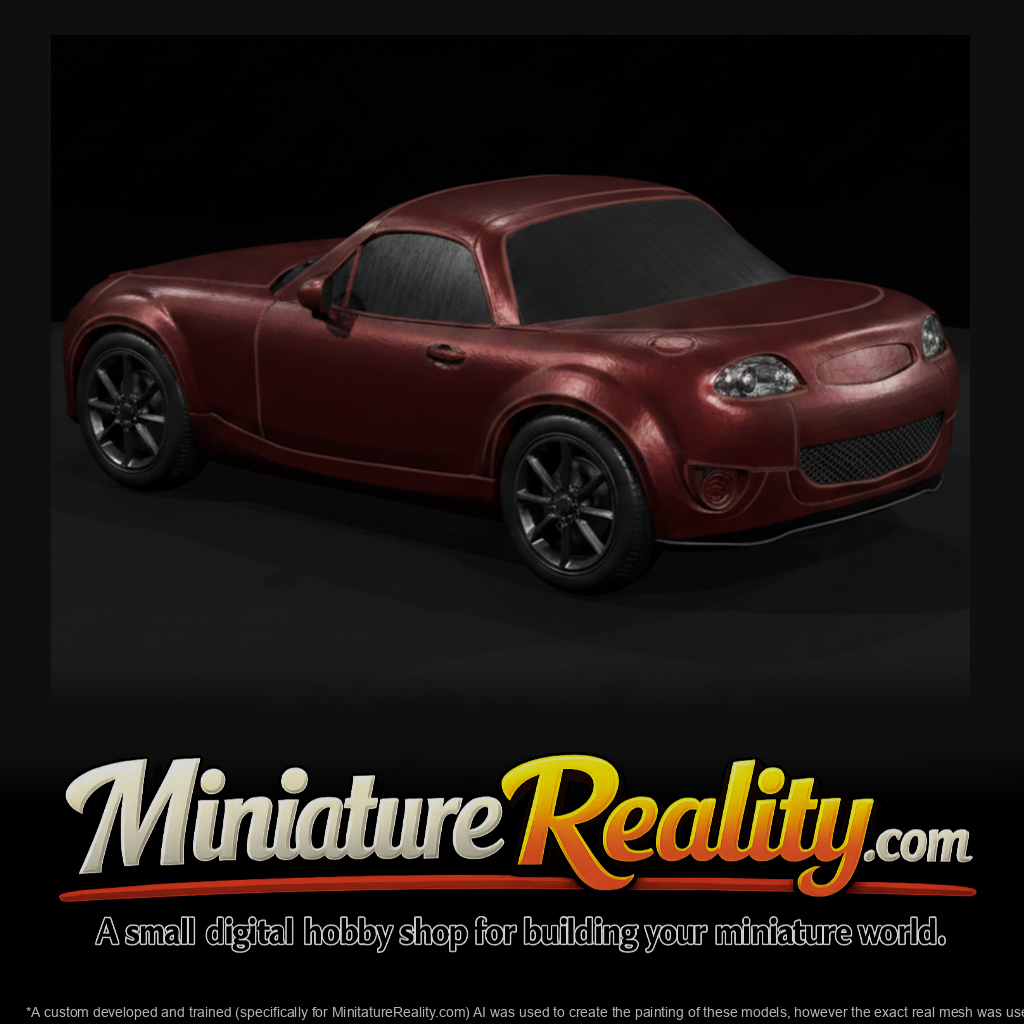 Mazda MX-5 (2009) miniature, three-quarter view