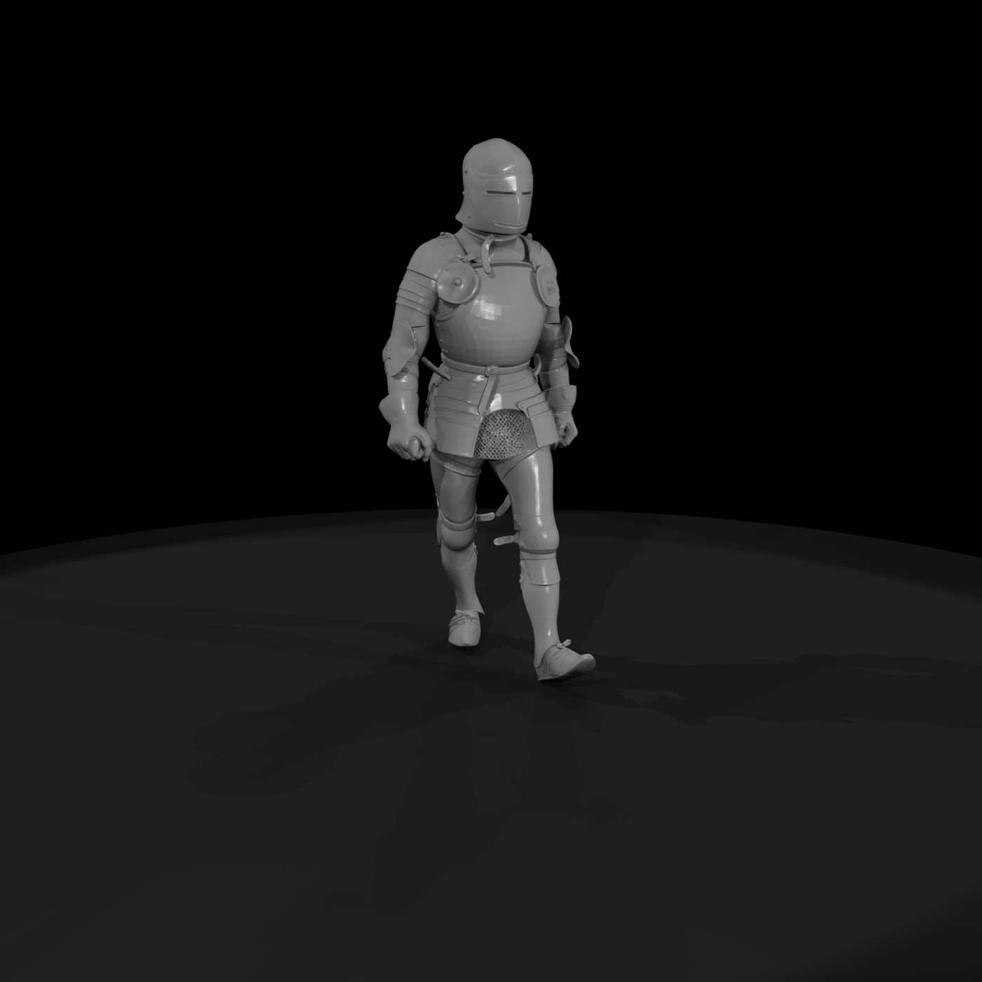 Medieval Armored Knight Miniature Plate Armor