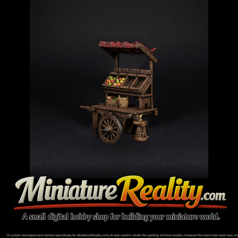 Medieval Market Vendor Cart