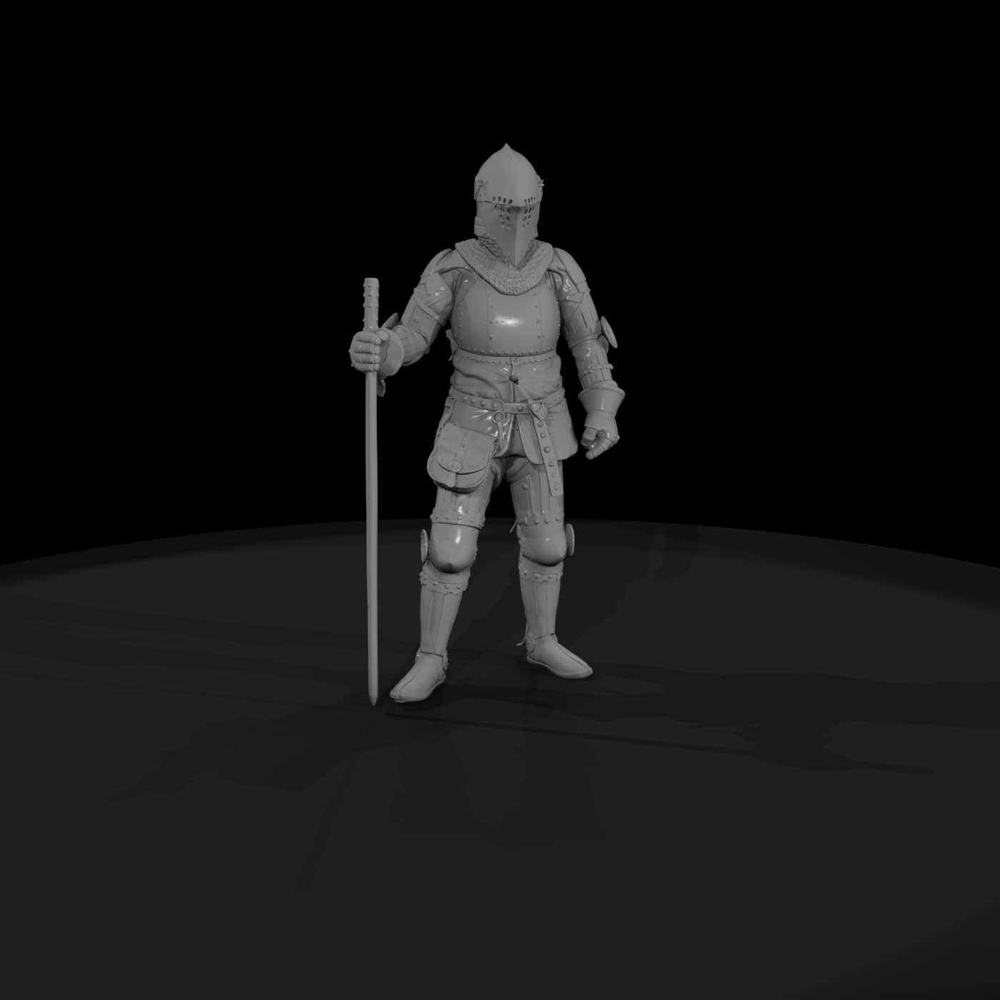 Medieval Knight Figure