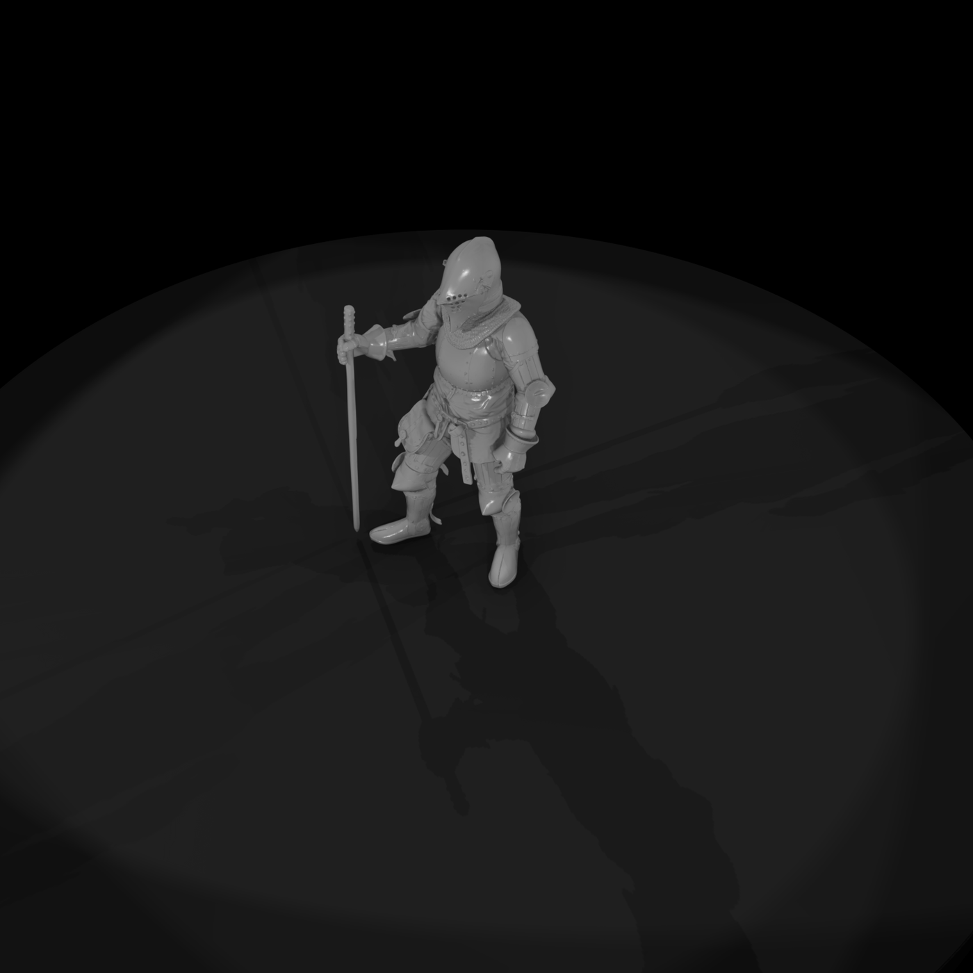Medieval Knight Figure