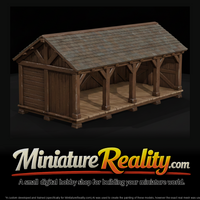 Civil War Quartermaster Depot miniature, three-quarter view — thumbnail 1