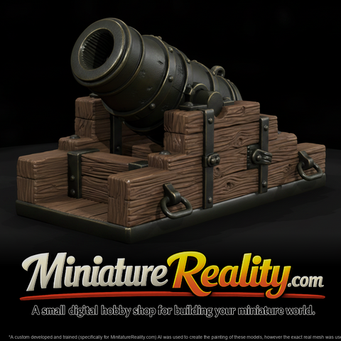 Civil War Coehorn Mortar miniature, three-quarter view