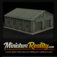 1980s Cold War Butler Steel Warehouse miniature, three-quarter view — thumbnail 1