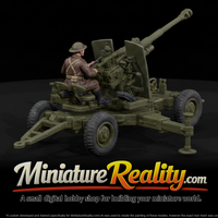 WWII England 40mm Bofors AA Gun miniature, three-quarter view — thumbnail 1