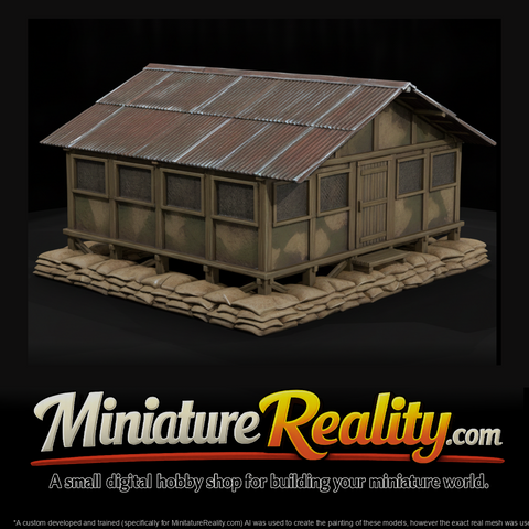 Vietnam Tin Roof Hooch miniature, three-quarter view