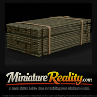Pierced Steel Planking Stack miniature, three-quarter view — thumbnail 1