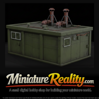1980s Cold War Generator Plant miniature, three-quarter view — thumbnail 1