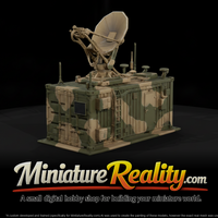 Modern Desert Satellite Comms Terminal miniature, three-quarter view — thumbnail 1