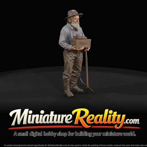miner with dynamite
